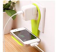 Supporto 1pc Caricatore Del Telefono Mobile Del Supporto Della Parete Del Gancio Di Ricarica Telefono Cremagliera Del Supporto Del Telefono Cellulare Punch Libero Mensola Colore Casuale