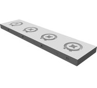 Supporto 4 Flash Cube Fotografia Hi Power Attacco ARCA Treppiedi Stampato