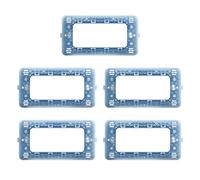 Supporto 4 Moduli Compatibile MATIX, Telaio in Plastica per Prese e Interruttori, Adattatore per Scatole da Incasso 504 (Confezione 5 Pezzi)