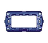 Bticino LN4704 Supporto 4 moduli per Placche tonde, Blu [Versione Per Il Professionista]