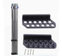 Supporto a 12 frecce per montaggio a parete e design pratico con semplice installazione a vite per un facile utilizzo (nero)