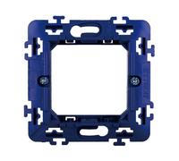 SUPPORTO A 2 MODULI, PER CASSETTA SCATOLA TONDA 502, PER PLACCA A 2 POSTI, COMPATIBILE CON BTICINO LIVING, SERIE SPACE, SERIE CIVILE, MASCHERINA