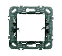 SUPPORTO A 2 MODULI, PER CASSETTA SCATOLA TONDA 502, PER PLACCA A 2 POSTI, COMPATIBILE CON VIMAR PLANA, SERIE STARLIGHT, SERIE CIVILE, MASCHERINA