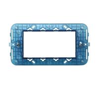 SUPPORTO A 4 MODULI, PER CASSETTA SCATOLA 504, PER PLACCA A 4 POSTI, COMPATIBILE CON VIMAR ARKE', SERIE CIVILE, MASCHERINA