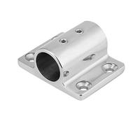 Supporto a base rettangolare in acciaio inossidabile marino per tubi, 22 mm / 25 mm, supporto per tubi per yacht e barche gonfiabili, grado marino 316 con finitura lucida a specchi (calibro 25 mm)