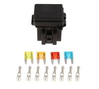 Supporto A Blocco Per 4 Slot 1 Relè E 4 Fusibili Con Pin