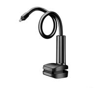 Supporto a clip in metallo zincato per telecamera di sicurezza, supporta il montaggio a soffitto dell'armadio, nessun danno all'installazione (nero)