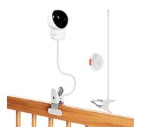 Supporto a clip per baby monitor compatibile con fotocamera Eufy Spaceview/Spaceview Pro/Spaceview S Babyphone - 40 cm flessibile collo di cigno, senza foratura, supporto portatile per baby monitor