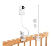 Supporto a clip per baby monitor compatibile con HelloBaby HB6550/HB6550 Pro/HB65/HB66/HB6081/HB40/HB6339 e fotocamere con filettatura 1/4 - 40 cm a collo di cigno flessibile per culla senza fori