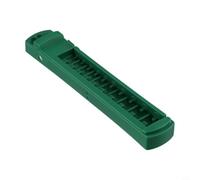 Supporto a clip per bussola, 1/4 1/2 3/8 pollici, organizzato, in plastica ABS, verde, organizer stabile sicuro per meccanici, elettricisti, officine (lungo 9,5 mm)