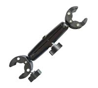 Supporto a clip per fotocamera, regolabile a 360 gradi, universale, doppia | Supporto a morsetto per videocamera da manubrio per studio, garage, pista da corsa, strada, parco e autostrada