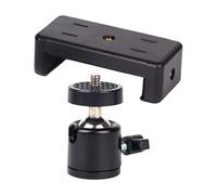 Supporto a clip per smartphone con due fori per viti per treppiedi e monopiedi per creatori contenuti e fotografi Tappetino in silicone antiscivolo