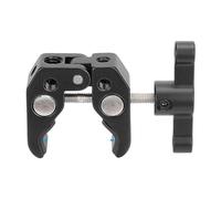 Supporto a clip professionale per una stabilità e un colore nero | Supporto a clip professionale con cuscinetto in gomma antiscivolo e grande capacità di carico per riprese video stabili