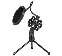 Supporto a condensatore regolabile da tavolo per supporto microfono con copertura filtro parabrezza