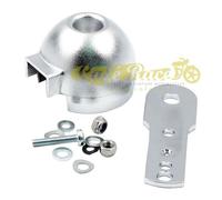 Supporto a coppa cromato per strumento Targhet con spie MMB da 48mm