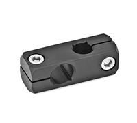 Supporto a croce in alluminio anodizzato, foro 20 mm, foro 16 mm