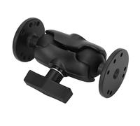 Supporto a Doppia Sfera in Alluminio da 1,5 con 2 Piastre Rotonde, Braccio a Doppia Presa per Supporto per Fishfinder per Tablet con Sfera di Dimensione C da 1,5 Pollici 38 Mm,