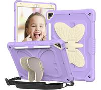 Supporto a farfalla regolabile, compatibile con iPad di nona, ottava e settima generazione, materiale resistente per la protezione quotidiana e