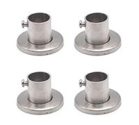 Supporto a flangia per asta armadio in acciaio inossidabile 304 per prese per pali dell'armadio, adatto per tubi dell'armadio fino a 32 mm di diametro esterno, viti incluse