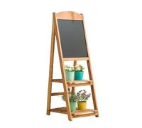 Supporto à Fleurs Floor Indoor Multi-Layer Flower Stand in legno massello Mensole con tavolo da disegno Balcone Soggiorno Vaso di fiori succulente Scaffale per piante