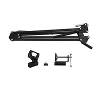 Supporto a forbice per microfono professionale con braccio regolabile, supporto per microfono in metallo per montaggio su scrivania, braccio a sospensione da 35 cm con morsetto per