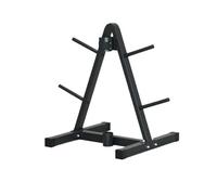 Supporto a forma A for dischi - Rastrelliera 4 perni for pesi con portabarra, acciaio resistente for palestra domestica