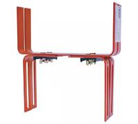 Supporto a forma di H per fioriera da balcone, colore: terracotta