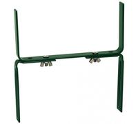 Supporto a forma di H per fioriera da balcone, colore: verde scuro