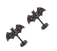 Supporto a LED a batteria con luce tremolante adatto per piccoli spazi gotici decorazione d'interni aggiornamento lampada pipistrello di Halloween