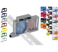 Supporto a montaggio su guida DIN "Dual" per 18 Shelly: 1 Gen3, 1 PM Gen3, 2 PM Gen3, i4 Gen3, Plus 1, Plus 1 PM, Plus 2 PM, Plus i4, Plus 0-10V Dimmer, Wave 1, Wave 1 PM, Wave 2 PM, Wave Shutter