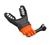 Supporto a Morsetto per Fotocamera, Supporto per Fotocamera da Chitarra, Boccaglio Multiangolo Leggero in Silicone per Snorkeling Live Streaming Sport Registrazione Subacquea Arrampicata Surf