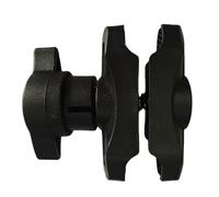 Supporto A Morsetto Per Manubrio Moto Strumento di Supporto Stabile con | Base A Morsetto Con Sfera Antiurto per Smartphone, Action Cam, Navigatore e Registrazione Guida Ovunque