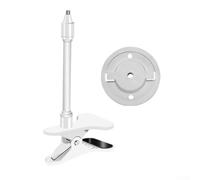 Supporto a morsetto per Tp-link per videocamere Tapo C200 C210 C220 C201 C202 C211 C212 C222 C230 robusta struttura in metallo regolabile larghezza 18 cm finitura bianca con piastra (18 cm bianco)