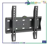 Supporto a Muro Con Livella Per TV LCD / OLED 15" a 40" Attacco Vesa 20x20 Cm