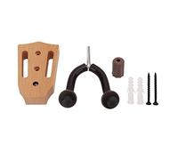 Supporto a muro per chitarra, appendiabiti per chitarra con supporto in legno di faggio e metallo, gancio a muro girevole per chitarra , elettrica, basso, banjo, ukulele, m (Modello creativo di testa