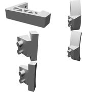 Supporto a Muro per LEGO NASA Apollo Saturn V - Espositore Angolo 55°