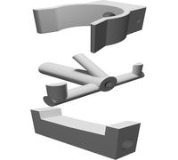Supporto a Muro per Pistole Nerf Rival Maschere Caricatori - Set 3 Pezzi