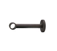Supporto a muro per profilo tondo 1 via Noble ferro spazzolato Ø 2 cm Ferro
