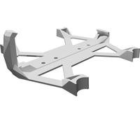 Supporto a Muro per Router Wireless Linksys WRT54GL - Staffa Stampata