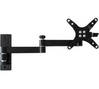 Techly Supporto a muro per TV LED LCD 13-30'' inclinabile 3 snodi nero (ICA-LCD 104BK)