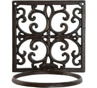 Supporto a muro per vasi da fiori Home ESPRIT Ferro marrone scuro 18 x 17,5 x 18 cm