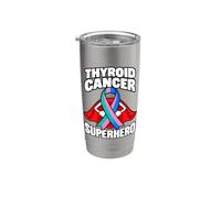 Supporto a nastro per la sensibilizzazione del supereroe del cancro alla tiroide Bicchiere termico in acciaio inox doppia parete