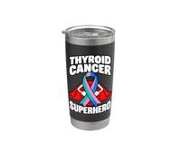 Supporto a nastro per la sensibilizzazione del supereroe del cancro alla tiroide Bicchiere termico in acciaio inox doppia parete