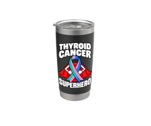 Supporto a nastro per la sensibilizzazione del supereroe del cancro alla tiroide Bicchiere termico in acciaio inox doppia parete