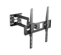 Supporto a parete Cabletech per TV da 32" a 55" con sistema di gestione dei cavi.