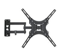 Supporto a parete flessibile e girevole per TV, elevata compatibilità con schermi da 32 a 55 pollici, realizzato in ferro ad alta durezza, facile