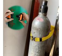 Supporto a parete for bombole di ossigeno, supporto for bombole di ossigeno, supporto for bombole di ossigeno con fibbia di sicurezza staccabile(Yellow)