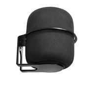 Supporto a parete per Apple HomePod Supporto per altoparlanti in lega di alluminio Staffa per gancio Supporto salvaspazio per HomePod (Black)