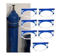 Supporto a Parete per Bombole Gas (1-9) - Portabombole in Acciaio Anticorrosione per Risparmiare Spazio in Garage/Officina, Ideale per Ossigeno, Propano e Argon