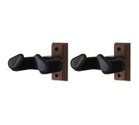Supporto a Parete per Chitarra in Coppia - Gancio Antiscivolo Universale per Esposizione, Montaggio in Legno per Chitarre Acustiche, Elettriche, Bassi, Uklele, Violino, Mandolino, Banjo